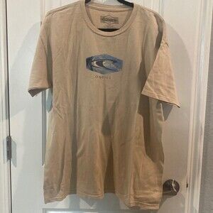 vintage ONeill surf men shirt large beach coast classic fit cotton brown